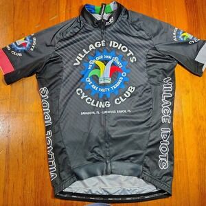 Village Idiots Cycling Club Jersey Men M Short Sleeve DNA Cycling Made in Italy